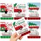 Big Dot of Happiness Merry Little Christmas Tree - DIY Assorted Red Truck and Car Christmas Party Cash Holder Gift - Funny Money Cards - Set of 6